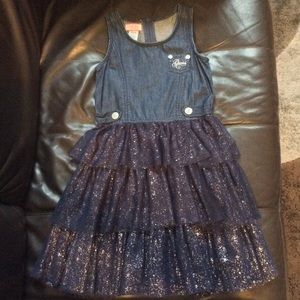Guess Denim and Tulle Layered Dress size 6x